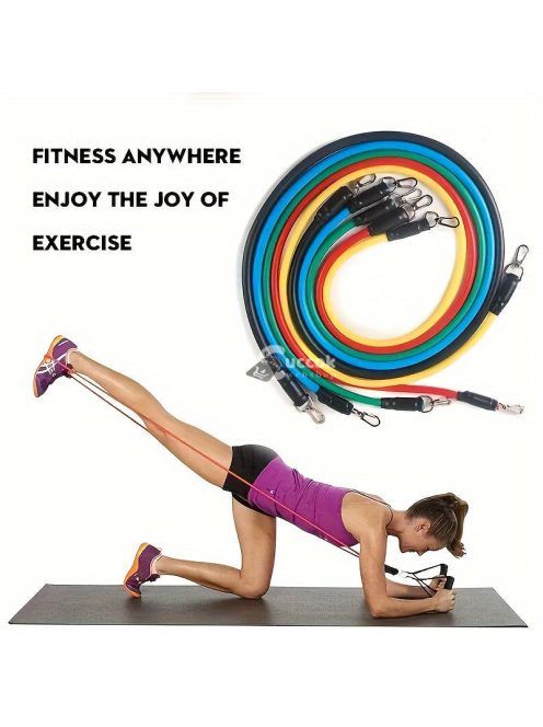 11 darabos Edzőszalag Szett - Otthoni és Fitnesztermi Edzéshez