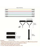 11 darabos Edzőszalag Szett - Otthoni és Fitnesztermi Edzéshez