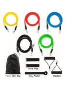 11 darabos Edzőszalag Szett - Otthoni és Fitnesztermi Edzéshez