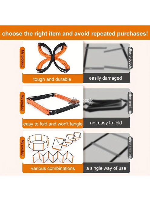 8 Lépcsős Agility Edző Létra Gyorsaság és Ügyesség Fejlesztéséhez