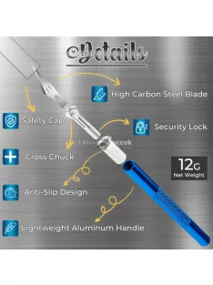   Precíziós kézműves kés készlet 40 db tartalék pengével kreatív projektekhez és modellezéshez