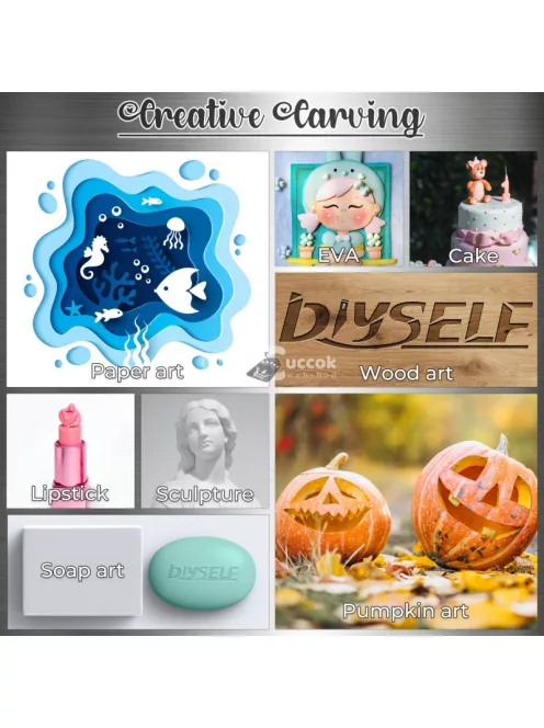 Precíziós kézműves kés készlet 40 db tartalék pengével kreatív projektekhez és modellezéshez