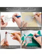 Precíziós kézműves kés készlet 40 db tartalék pengével kreatív projektekhez és modellezéshez