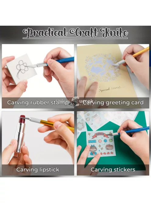 Precíziós kézműves kés készlet 40 db tartalék pengével kreatív projektekhez és modellezéshez