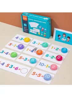   Montessori fa matematikai művelet oktató játék gyerekeknek – Tanulást segítő fejlesztő eszköz