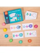 Montessori fa matematikai művelet oktató játék gyerekeknek – Tanulást segítő fejlesztő eszköz