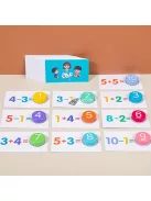 Montessori fa matematikai művelet oktató játék gyerekeknek – Tanulást segítő fejlesztő eszköz