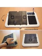 Laptop Notebook Asztal Beépített Hűtőpaddal és Laptop Hűtő Funkcióval