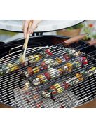 Grillező kosár saslik - kebab hús és zöldség sütéséhez kültéri használatra