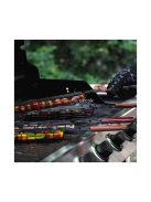 Grillező kosár saslik - kebab hús és zöldség sütéséhez kültéri használatra