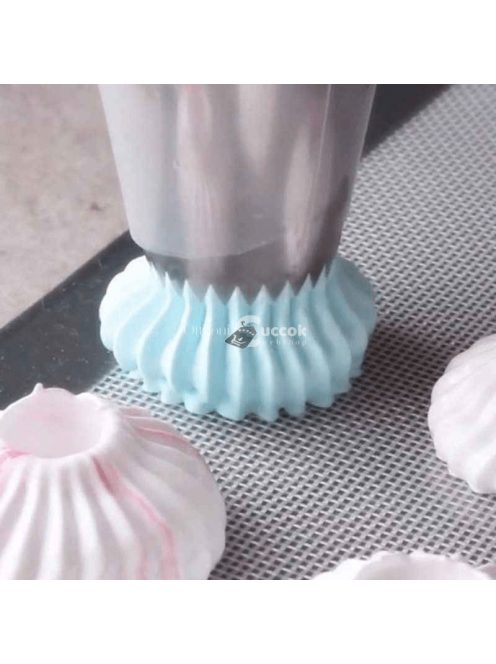 Habcsók készítő cső - A méret: 4x4x3 cm, cukrászati dekoráló eszköz