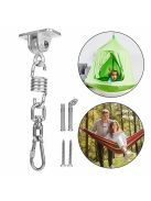 Függőágy és hinta forgatható horog - Stabil rögzítés kültéri és beltéri használatra