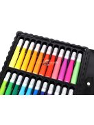 86 darabos művész készlet fekete tárolóban rajzoláshoz és festéshez