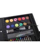 86 darabos művész készlet fekete tárolóban rajzoláshoz és festéshez