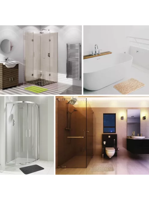 Fürdőszobai csúszásmentes mikroszálas kilépőszőnyeg