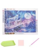 Gyémántszemes kirakó készlet (Malatec) - szarvas mintával, kreatív hobbi tevékenységhez