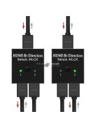 4K HDMI kétirányú kapcsoló - Ultra HD videó átvitel és többeszközös csatlakoztatás