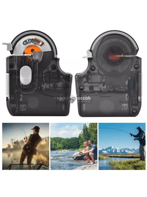 Elektromos horogkötő gép horgászathoz - Piros színű modell