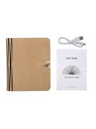 Mini összecsukható könyvlámpa USB töltéssel, olvasáshoz és utazáshoz