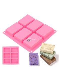   Téglalap alakú szilikon szappanforma kézműves szappankészítéshez