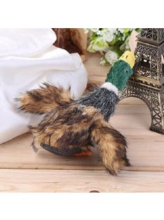   Plüss kacsa kutyáknak interaktív játék és rágóka tréninghez