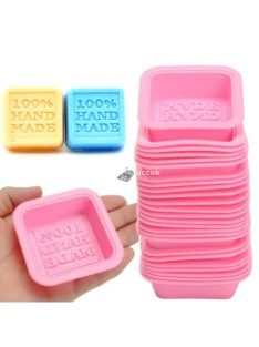   Rózsaszín szilikon szappanforma kézműves szappankészítéshez