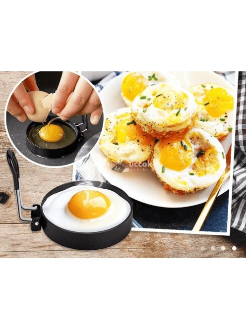 Tapadásmentes tojás és palacsinta készítő gyűrű – Sütőforma konyhai eszközök sütéshez