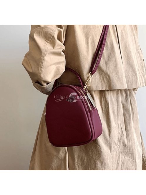 Kis női bőrtáska - fekete színű, elegáns mindennapi használatra