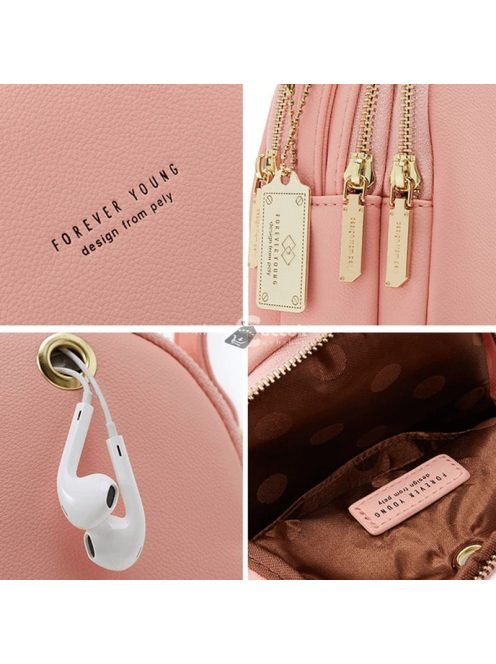 Kis női bőrtáska - fekete színű, elegáns mindennapi használatra