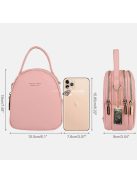 Kis női bőrtáska - fekete színű, elegáns mindennapi használatra