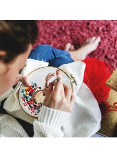   Virágos horgoló szett - Napraforgó minta kézműves készlet