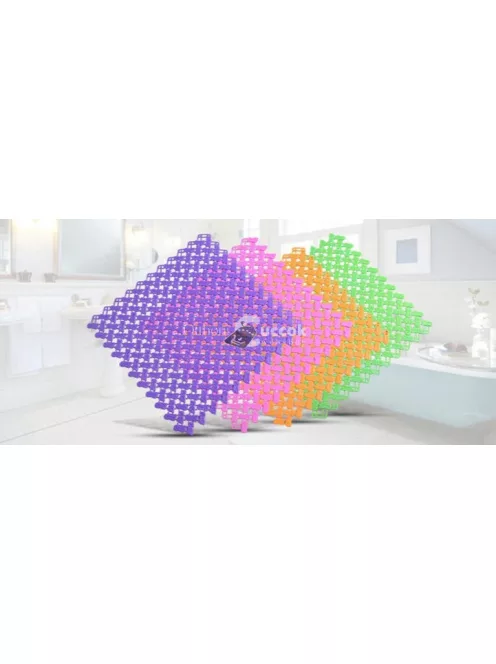 Csúszásgátló fürdőszobai szőnyeg - kék, biztonságos és kényelmes fürdőszobai használatra