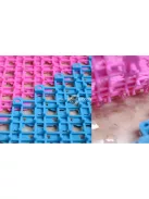 Csúszásgátló fürdőszobai szőnyeg - kék, biztonságos és kényelmes fürdőszobai használatra