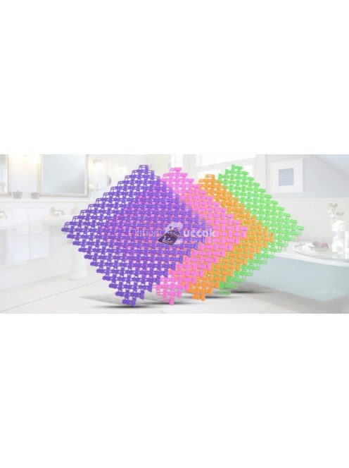 Csúszásgátló fürdőszobai szőnyeg - kék, biztonságos és kényelmes fürdőszobai használatra