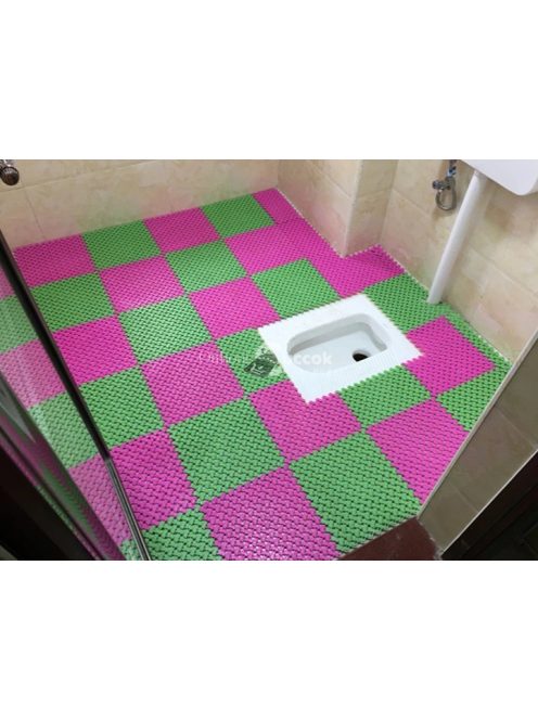 Csúszásgátló fürdőszobai szőnyeg - kék, biztonságos és kényelmes fürdőszobai használatra