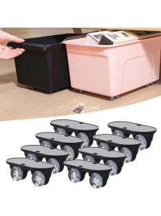   Görgős kerék szett tárolódobozhoz - Könnyen mozgatható tárolási megoldás