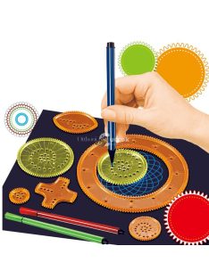   Mókás Színkavalkád Spirográf Kreatív Rajzkészlet Gyerekeknek