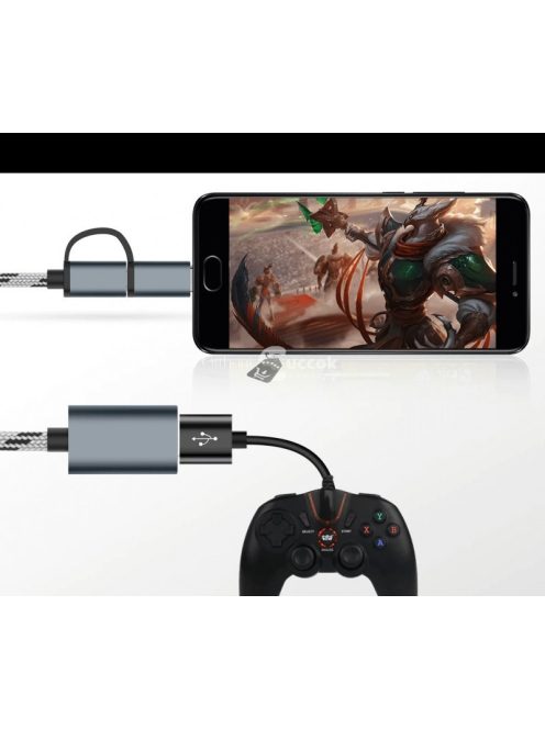 2 az 1-ben USB átalakító kábel többeszközös csatlakoztatáshoz