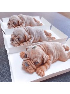   3D kiskutya alakú szilikon sütiforma torták és sütemények készítéséhez