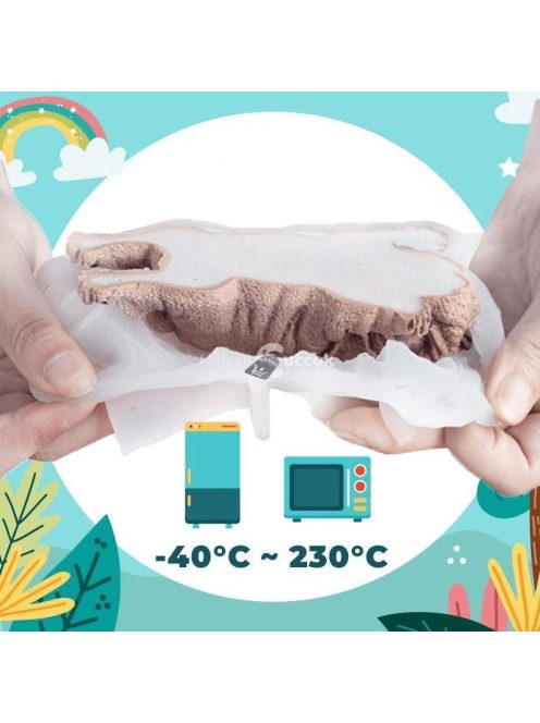 3D kiskutya alakú szilikon sütiforma torták és sütemények készítéséhez