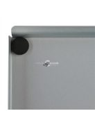 Acél postaláda plexi betekintővel, újságtartó rekesszel kültéri levelek és újságok tárolására