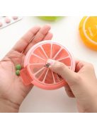 Citrom formájú kör alakú forgó gyógyszertároló szervező