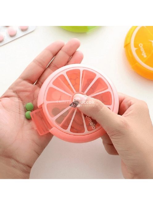 Citrom formájú kör alakú forgó gyógyszertároló szervező