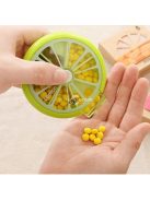 Citrom formájú kör alakú forgó gyógyszertároló szervező