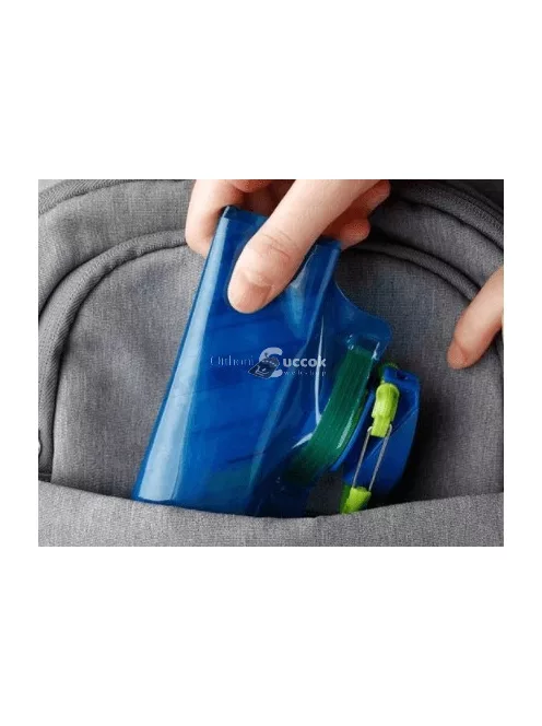 Összehajtható Kék Vizes Palack Utazáshoz, 700 ml Kapacitással