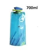 Összehajtható Kék Vizes Palack Utazáshoz, 700 ml Kapacitással