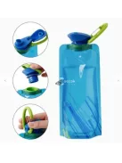 Összehajtható Kék Vizes Palack Utazáshoz, 700 ml Kapacitással