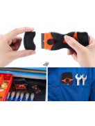 Többcélú kaparó eszköz kétféle pengével, citromsárga színben, különböző felületek tisztításához és karbantartásához