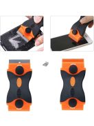 Többcélú kaparó eszköz kétféle pengével, citromsárga színben, különböző felületek tisztításához és karbantartásához