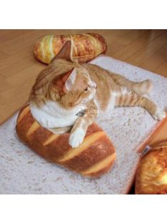   3D kenyér alakú dekorációs párna, 15 cm, otthoni és irodai használatra